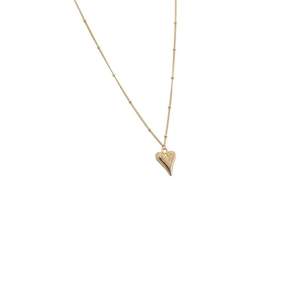 18k Gold Plating Heart Pendant Necklace - Picture 5 of 11